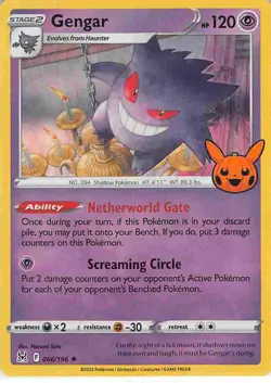 Gengar Holo Rare Trick or Trade BOOster Bundle 2023 066/196 NM - Image 1