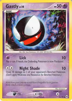 Gastly 36/99 Uncommon Arceus Pokemon HP - Image 1