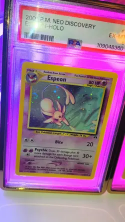 pokemon PSA sequentially graded Umbreon Espeon neo vintage both with swirls ✨ - Image 2