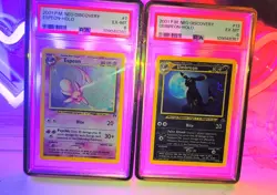 pokemon PSA sequentially graded Umbreon Espeon neo vintage both with swirls ✨ - Image 5
