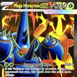 Mega Heracross ex - Pokemon TCG - Phantasmal Flames - 108/094 - ULTRA RARE ~ NM - Image 1