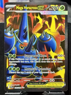 Mega Heracross ex - Pokemon TCG - Phantasmal Flames - 108/094 - ULTRA RARE ~ NM - Image 3
