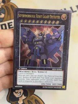 Superdimensional Robot Galaxy Destroyer REDU-EN044 Ultimate Rare 1st Edition LP - Image 2