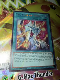 The Gaze of Timaeus MZMU-EN013 SECRET RARE 1st EDITION Yugioh - Image 1