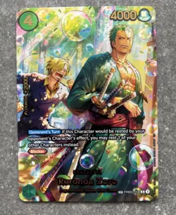 One Piece TCG The Azure Sea's Seven Foil OP-14 Roronoa Zoro PRB02-006 (SP) - Image 1