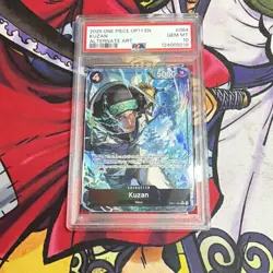 Bandai Kuzan OP11-084 A Fist of Divine Speed Alternate Art Foil Rare PSA 10 - Image 1