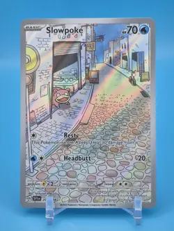 Pokemon TCG Slowpoke Scarlet & Violet Base Set 204/198 SV01 Holo Card LP - Image 1