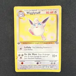 Pokemon Wigglytuff Jungle 32/64 1st Edition Rare Stage 1 80 HP English Card - Image 1