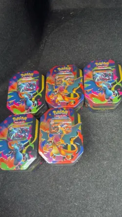 Pokemon Charizard GX Promo Sealed Tin Box Collectible Card Game - Image 1