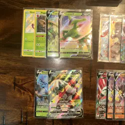 Pokemon Card Lot 1000+ COMPLETE PLAYER SET - VMAX/V/GX, Holos, Sleeves & Dice - Image 2