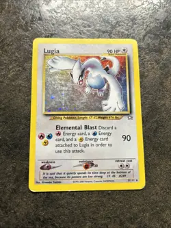 Pokemon Lugia Holo Rare Card 9/111 Neo Genesis MP/HP+ - Image 1