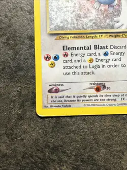 Pokemon Lugia Holo Rare Card 9/111 Neo Genesis MP/HP+ - Image 2