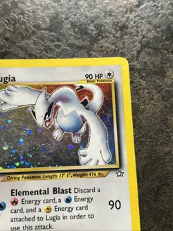 Pokemon Lugia Holo Rare Card 9/111 Neo Genesis MP/HP+ - Image 5