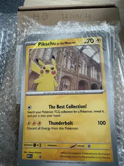 8 X Pokemon Pikachu at the Museum Jumbo Promo Card – Natural History – Sealed - Image 1