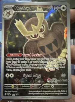 Noctowl Pokemon Center Exclusive Stellar Crown Promo Cards SEALED - Image 1