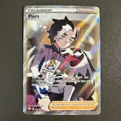 Piers - 069/072 - Pokemon Shining Fates Sword & Shield Full Art Rare Card NM - Image 1