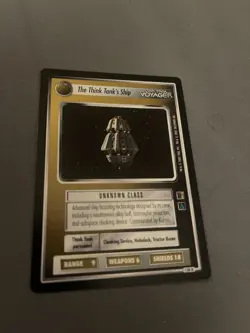 STAR TREK CCG THE BORG RARE CARD THE THINK TANK'S SHIP - Image 1