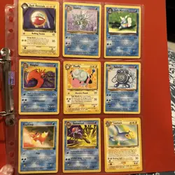Pokemon TCG WOTC Bundle x 9 Cards Base Set 1999 Vintage uncommon - Image 1