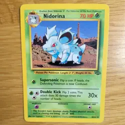 NIDORINA 40/64 POKEMON CARD (JUNGLE SET) - Image 1