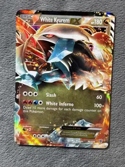 White Kyurem Ex 96/135 Plasma Storm Rare Pokemon Card - Image 3