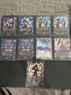 Dragon Ball Fusion World FB09 SR Lot Dual Evolution Super Rare Lot 9 Cards - Image 1