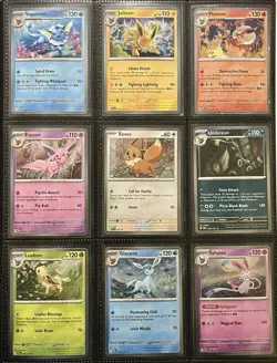 Prismatic Evolutions Cosmos Promo Cards Costco Mini Tin Set + Cosmos Eevee! Mint - Image 1