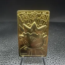 Pokemon Togepi Burger King 23k Gold Plated Trading Card 1999 Nintendo - Image 1