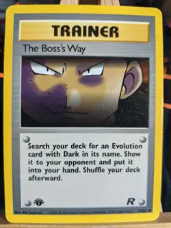 The Boss's Way 73/82 1st Edition LP Pokemon Card - Image 1