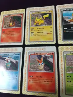 2011 Pokemon Teach Set of 6 Pokemon Card Game Japanese BW Promo Pikachu Victini - Image 3