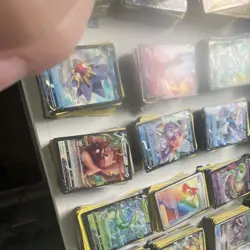 Pokemon TCG Mixed Card Lot - Holo, Foil, Full Art, Trainer - Starmie, Greedent V - Image 1