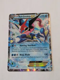 Ash-Greninja EX XY133 Holo Black Star Promo Pokemon TCG Card Ungraded VLP/NM - Image 1
