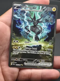 Zekrom EX #166/086 Pokemon Black Bolt Special Illustration Rare Holo TCG - Image 1