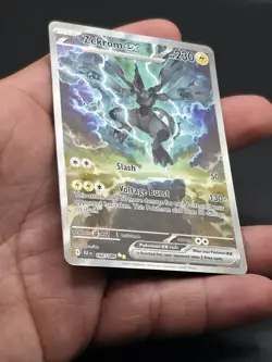Zekrom EX #166/086 Pokemon Black Bolt Special Illustration Rare Holo TCG - Image 3