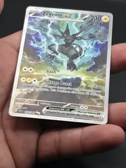 Zekrom EX #166/086 Pokemon Black Bolt Special Illustration Rare Holo TCG - Image 4