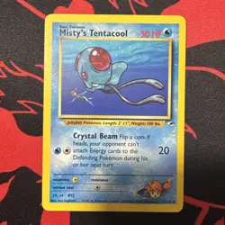 Pokemon TCG Mistys Tentacool 57/132 Gym Heroes LP - Image 1