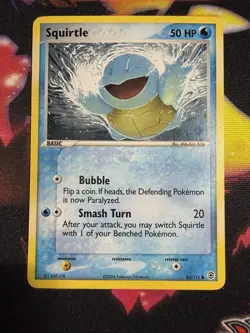Pokemon Squirtle 83/112 FireRed & LeafGreen Reverse Holo Rare Lightly Played - Image 1