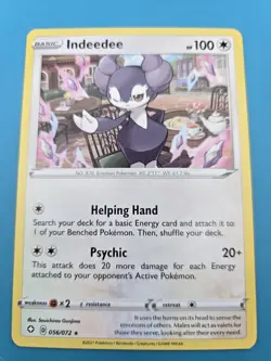 Pokemon Indeedee 056/072 Shining Fates Non Holo Rare NM - Image 1