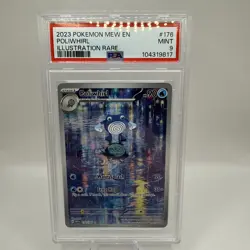 Pokemon TCG Illustration Rare Poliwhirl 176/165 PSA 9 Mint Scarlet & Violet - Image 1