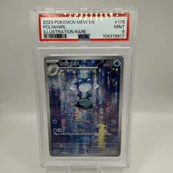 Pokemon TCG Illustration Rare Poliwhirl 176/165 PSA 9 Mint Scarlet & Violet - Image 2