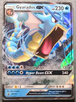 Pokemon English - Black Star Promo - Gyarados GX SM212 - LP - Image 1
