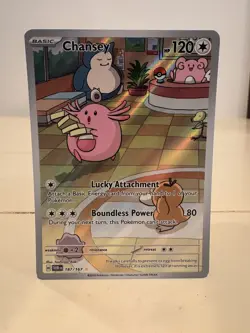 Pokemon SV06 Twilight Masquerade 187/167 Chansey Illustration Rare NM - Image 1