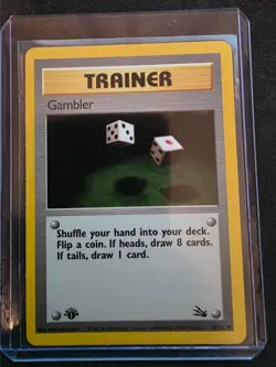 1999 Pokemon WOTC Gambler 60/62 Fossil 1st Edition - Image 1