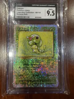 The Pokemon Company Caterpie Legendary Collection Reverse Holo CGC 9.5 69/110 - Image 1