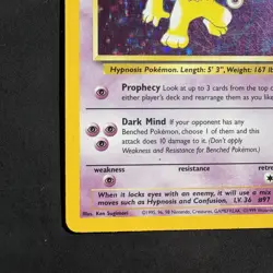 Pokemon Vintage Holo Rare Hypno 8/62 Fossil WotC 1999 - Image 4