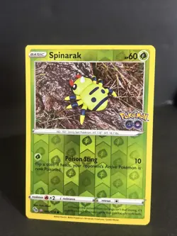 Pokemon Spinarak (Peelable Ditto) 006/078 Pokemon GO Reverse Holo LP - Image 2