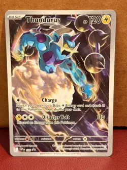 Thundurus 209 BLACK STAR PROMO NM Sv: Black Bolt Pokemon TCG Full Art HOLO - Image 1