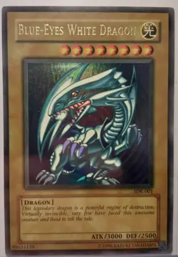 Yu-Gi-Oh! Blue-Eyes White Dragon Ultra Rare Holo SDK-001 Kaiba Lightly Played - Image 1