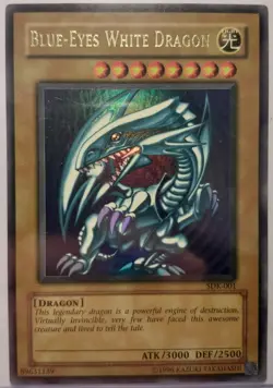 Yu-Gi-Oh! Blue-Eyes White Dragon Ultra Rare Holo SDK-001 Kaiba Lightly Played - Image 3