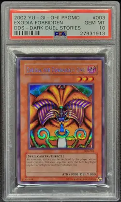 Exodia the Forbidden One Yugioh 2002 DDS-003 Secret Rare PSA 10 - Image 1