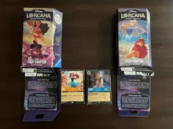 Disney Lorcana TCG: Starter Packs Amber/Amethyst & Sapphire/Steel First Chapter - Image 3
